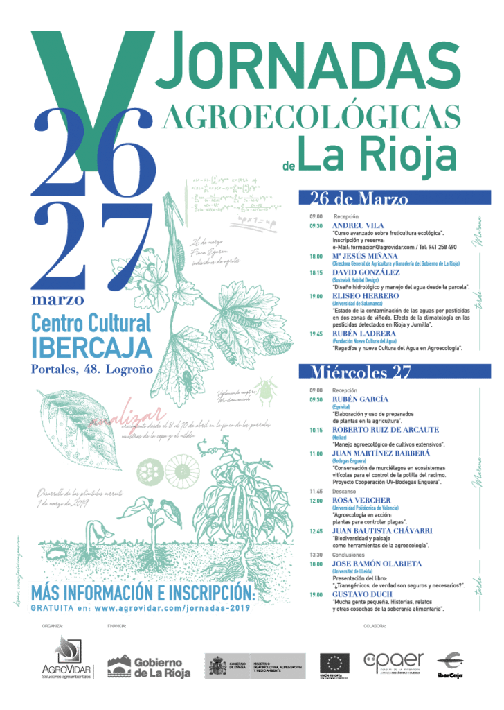 Cartel Jornadas Agroecológicas de La Rioja 2019